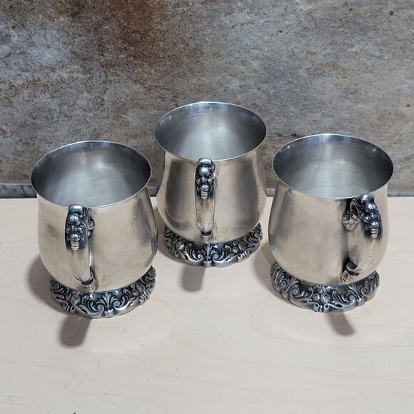 Reed & Barton 1629 King Francis  Punch Cup Set of 3 - Picture 2 of 12